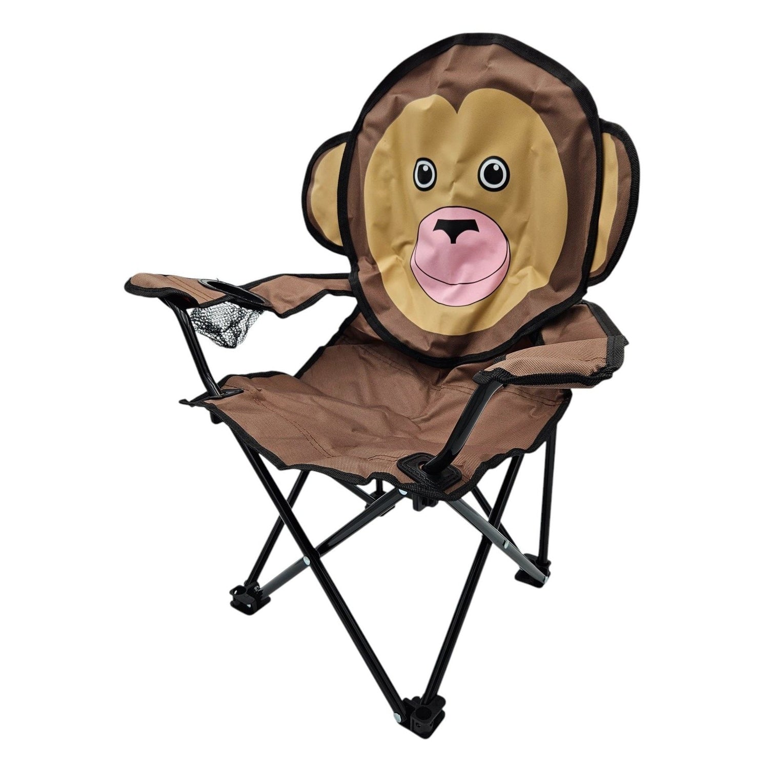 Children's chair camping chair fishing chair foldable monkey bold elephant cat cup holder
