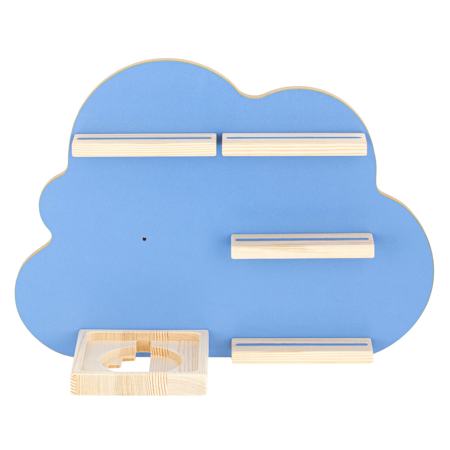 Radio play figure shelf Children's shelf Wall shelf Shelves Magnet Blue Cloud shelf 48x35cm