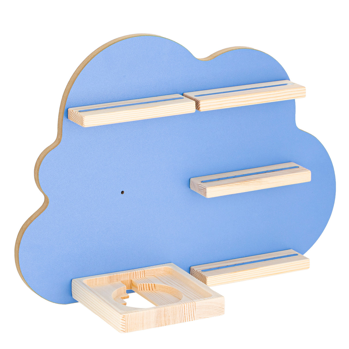 Radio play figure shelf Children's shelf Wall shelf Shelves Magnet Blue Cloud shelf 48x35cm