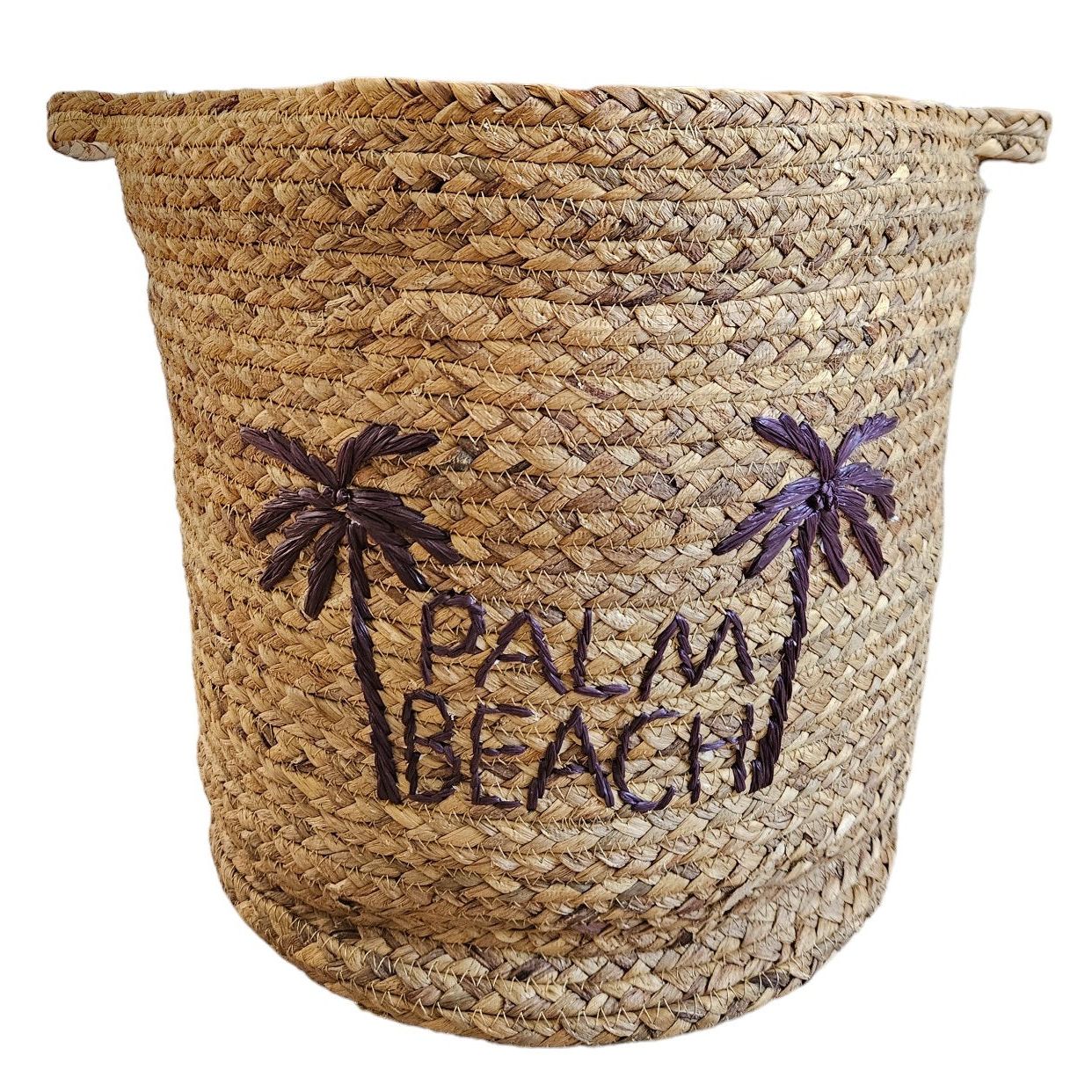 Basket baskets storage basket water hyacinth laundry basket round palm trees 3 sizes