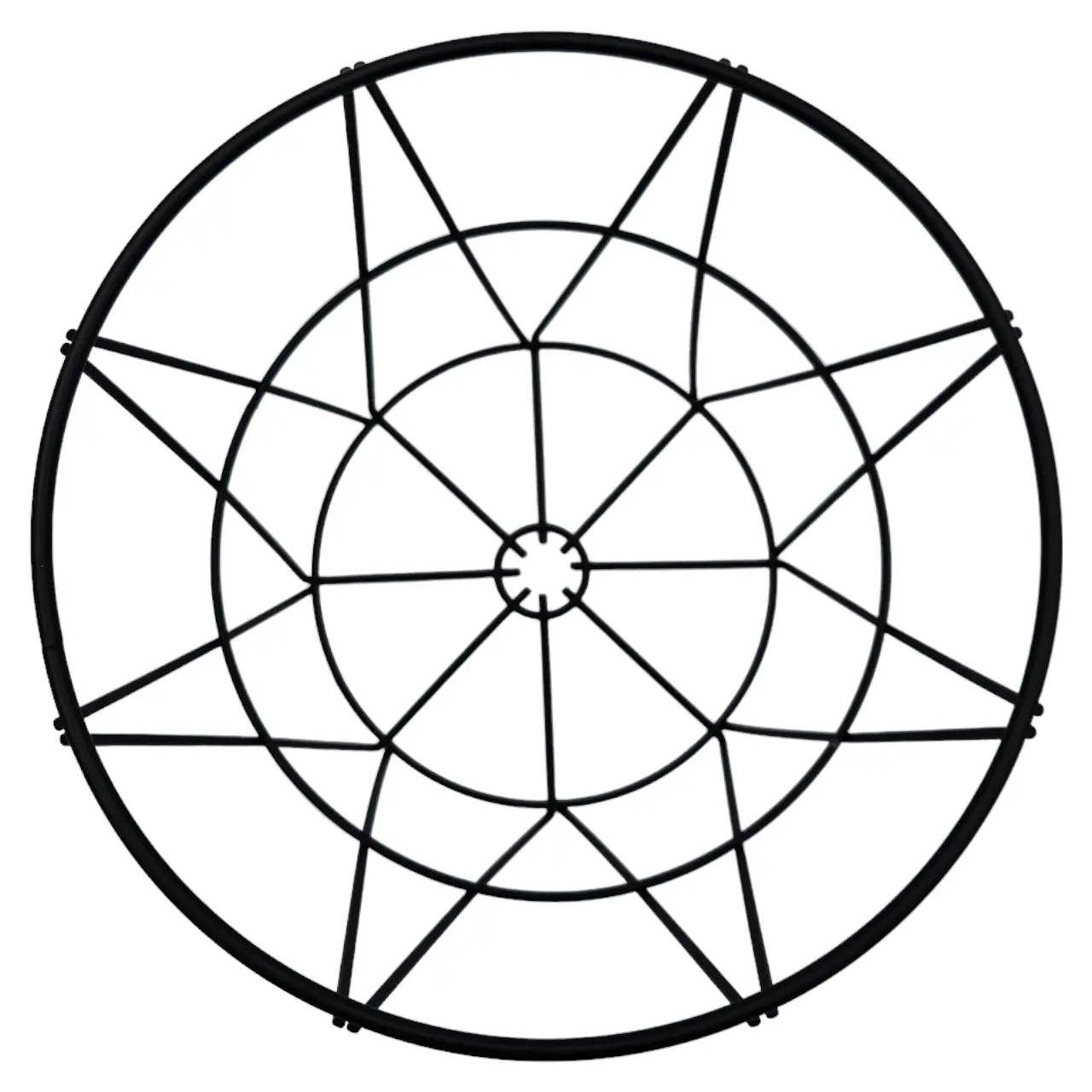 Basket round metal black storage basket decoration round metal basket 25x20 cm