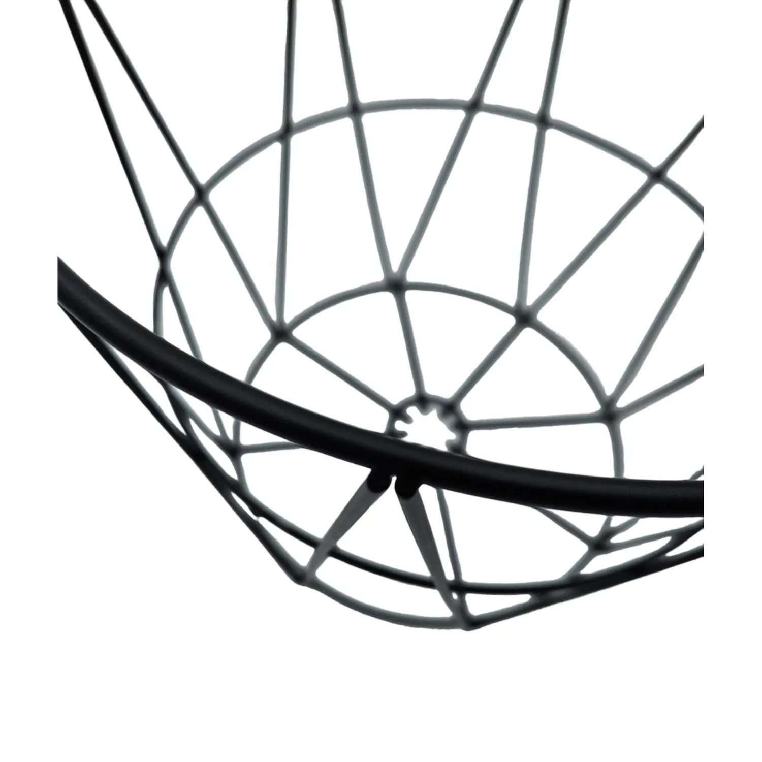 Basket round metal black storage basket decoration round metal basket 25x20 cm