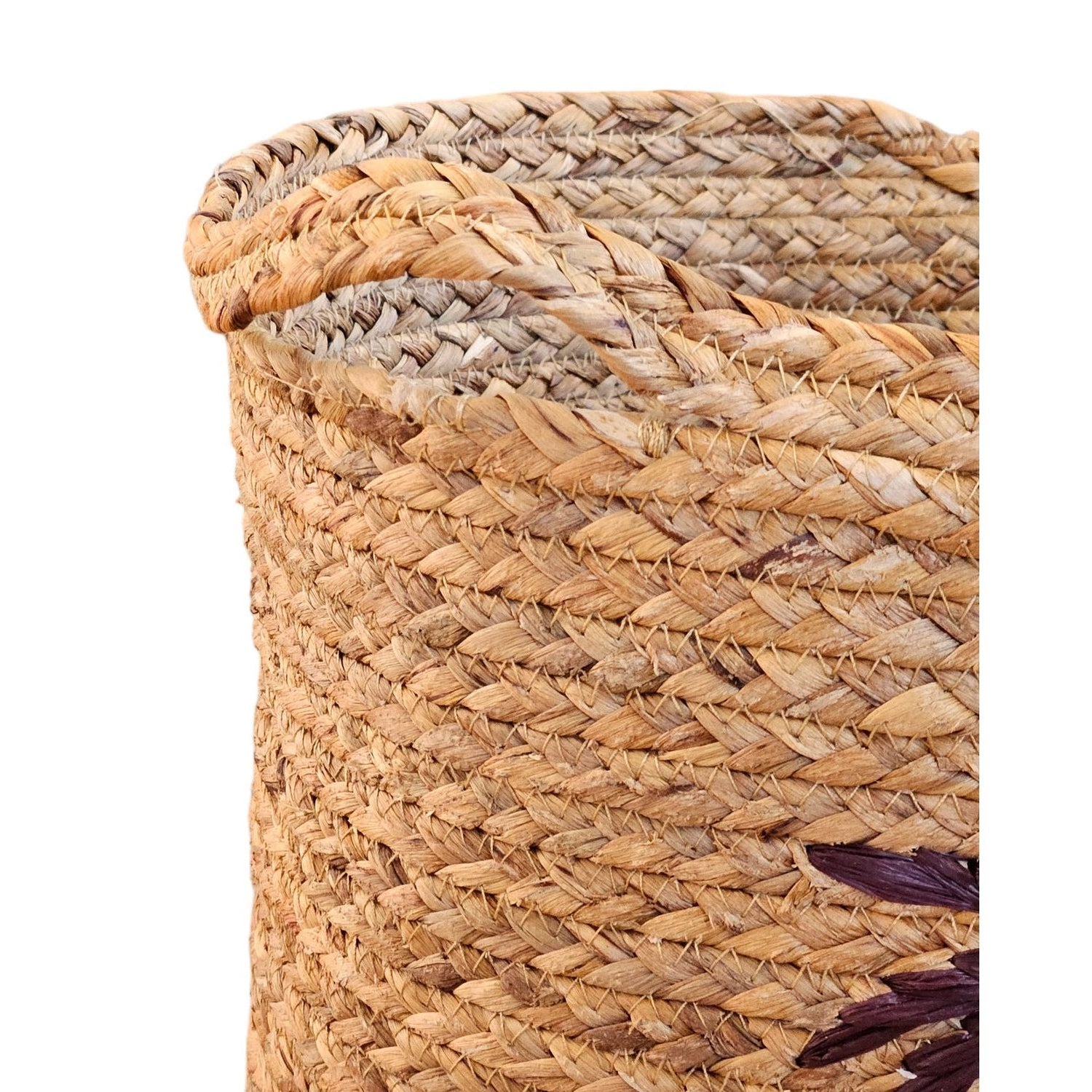 Basket baskets storage basket water hyacinth laundry basket round palm trees 3 sizes