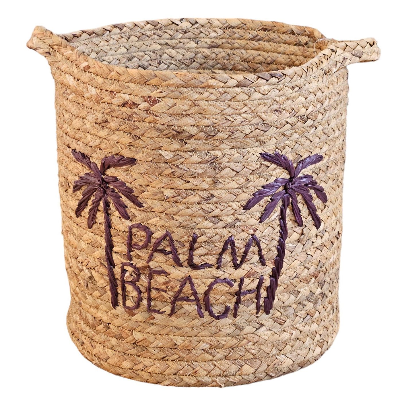 Basket baskets storage basket water hyacinth laundry basket round palm trees 3 sizes