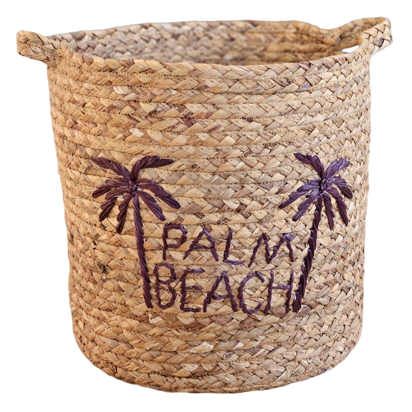 Basket baskets storage basket water hyacinth laundry basket round palm trees 3 sizes