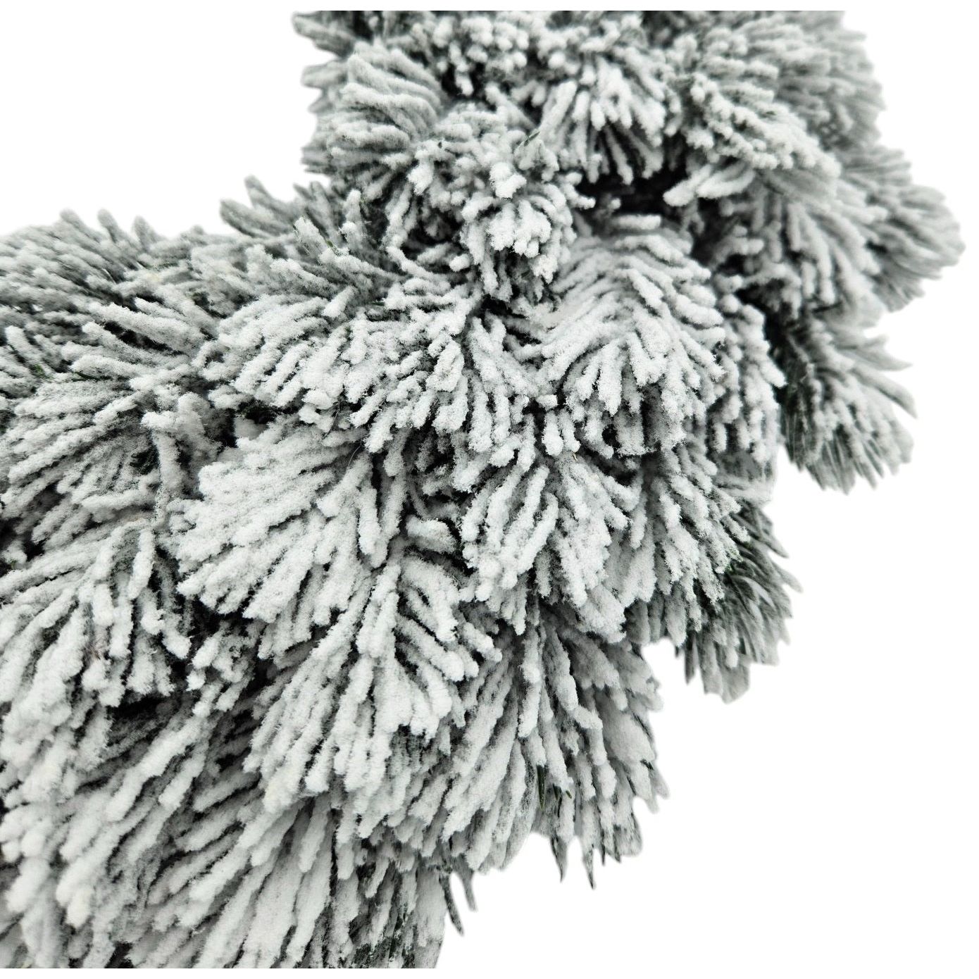 Advent wreath fir wreath Christmas wreath artificial decorative wreath green white Ø 40cm