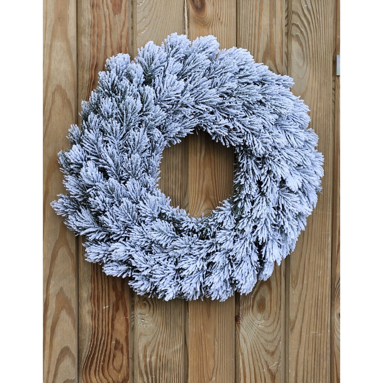 Advent wreath fir wreath Christmas wreath artificial decorative wreath green white Ø 40cm