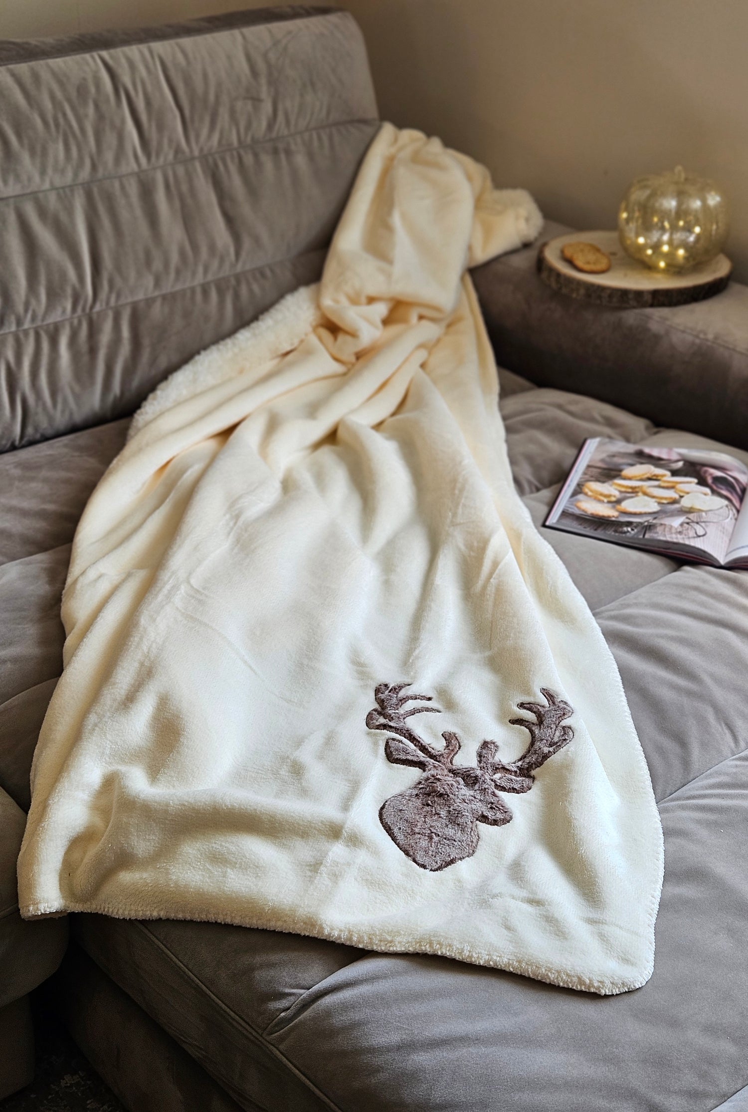 Blanket Cuddly blanket Bedspread Living blanket Deer Winter 150x200 cuddly soft