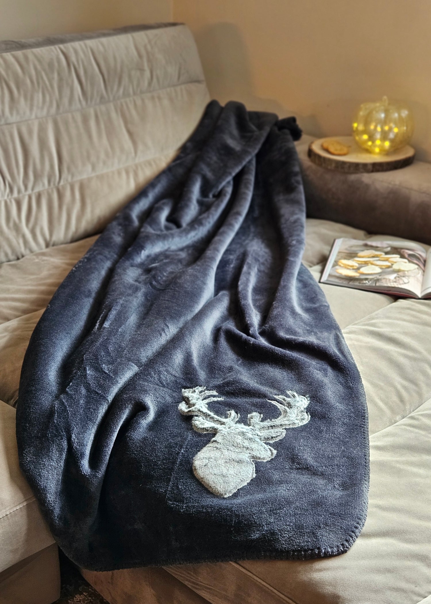 Blanket Cuddly blanket Bedspread Living blanket Deer Winter 150x200 cuddly soft