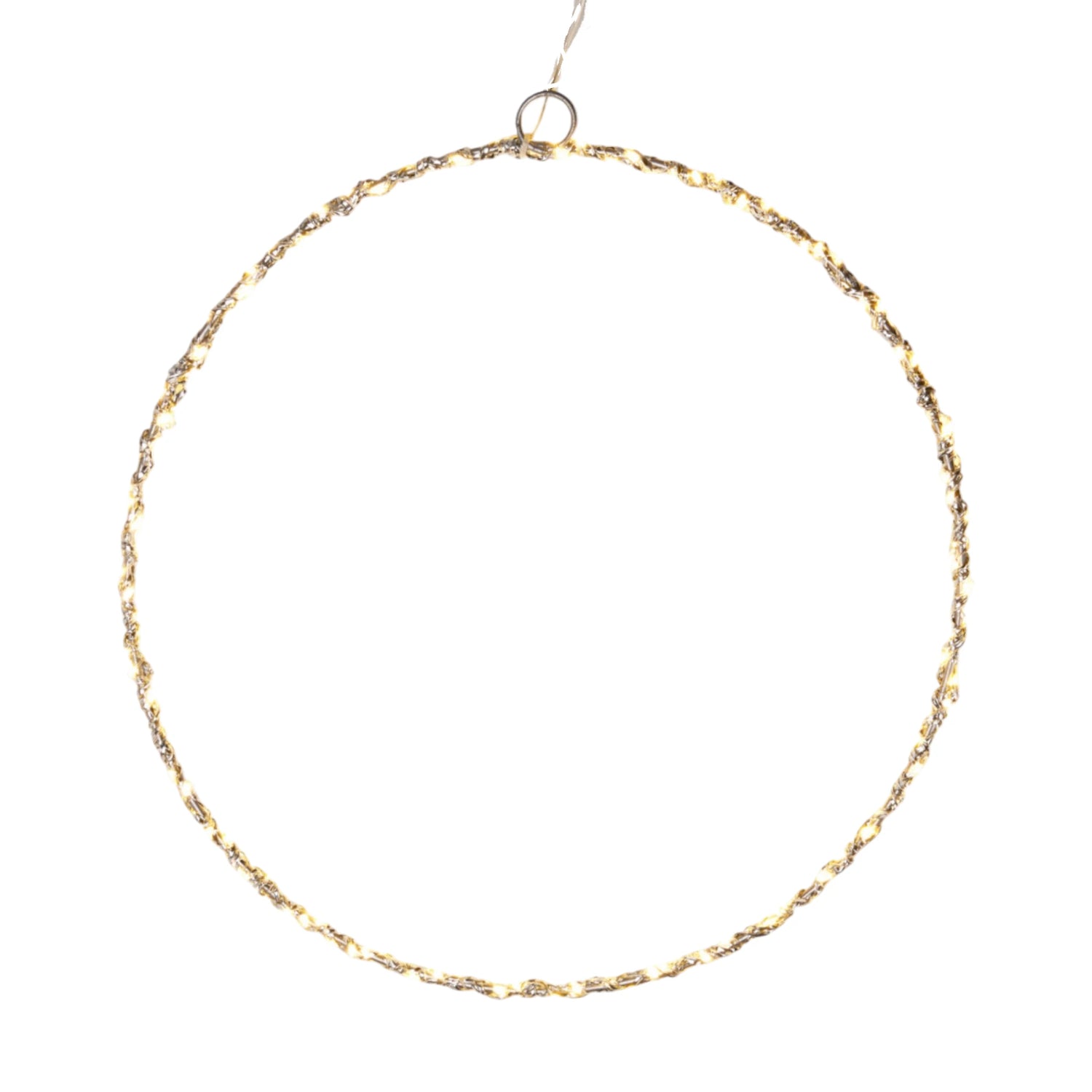 LED Beleuchtung Weihnachten Batterie Lichterkranz Kranz Timer 120 LED 30cm warmweiß