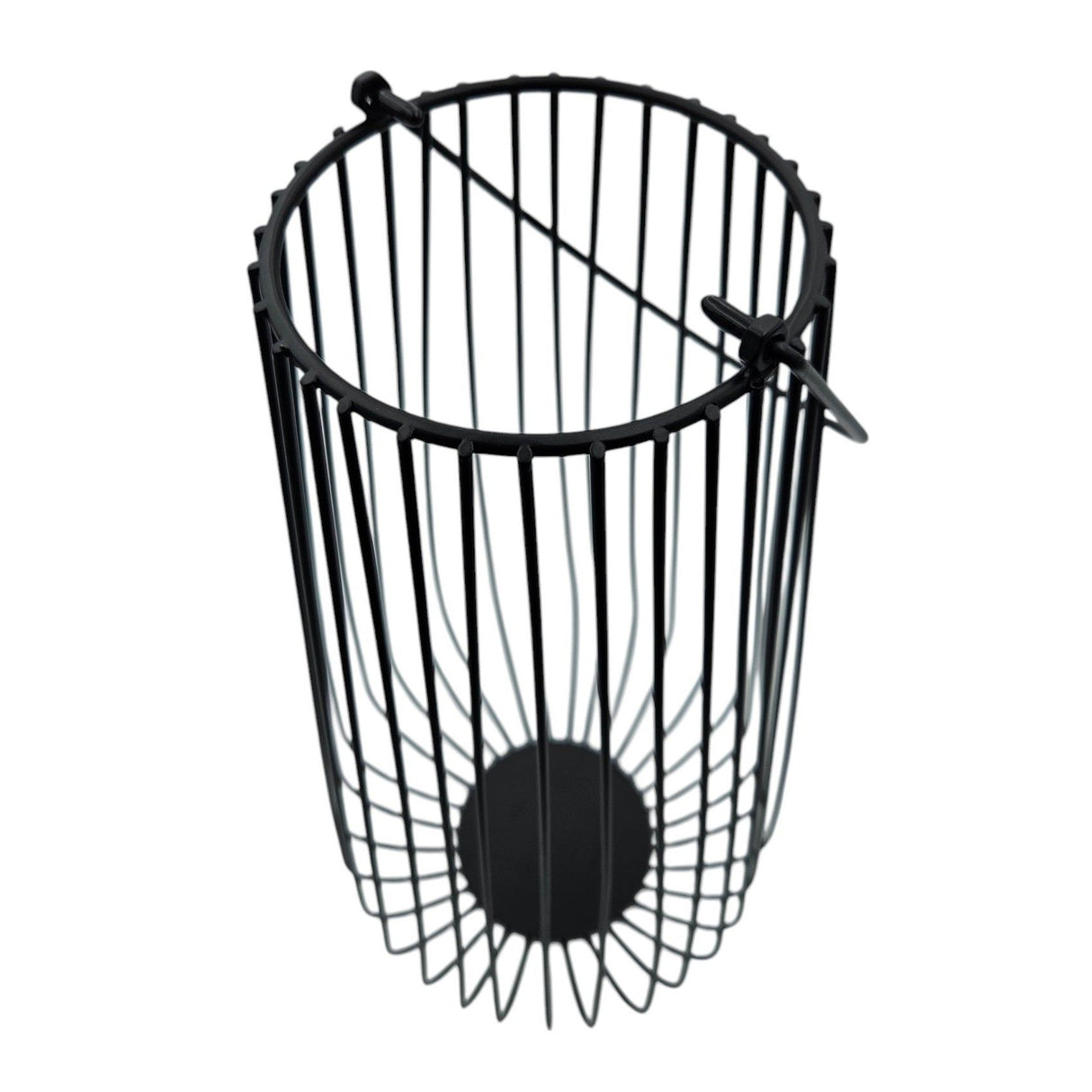 Lantern windlight metal lantern 25x50 cm windlight candle holder garden lamp black