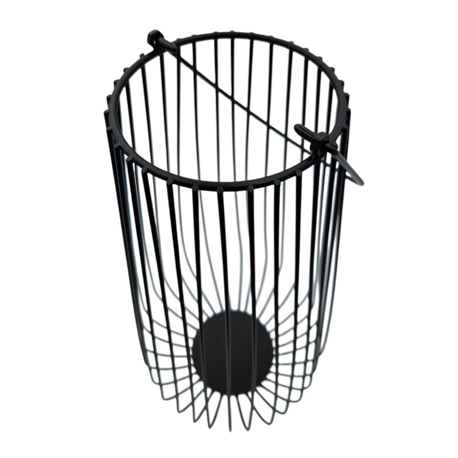 Lantern windlight metal lantern 25x50 cm windlight candle holder garden lamp black
