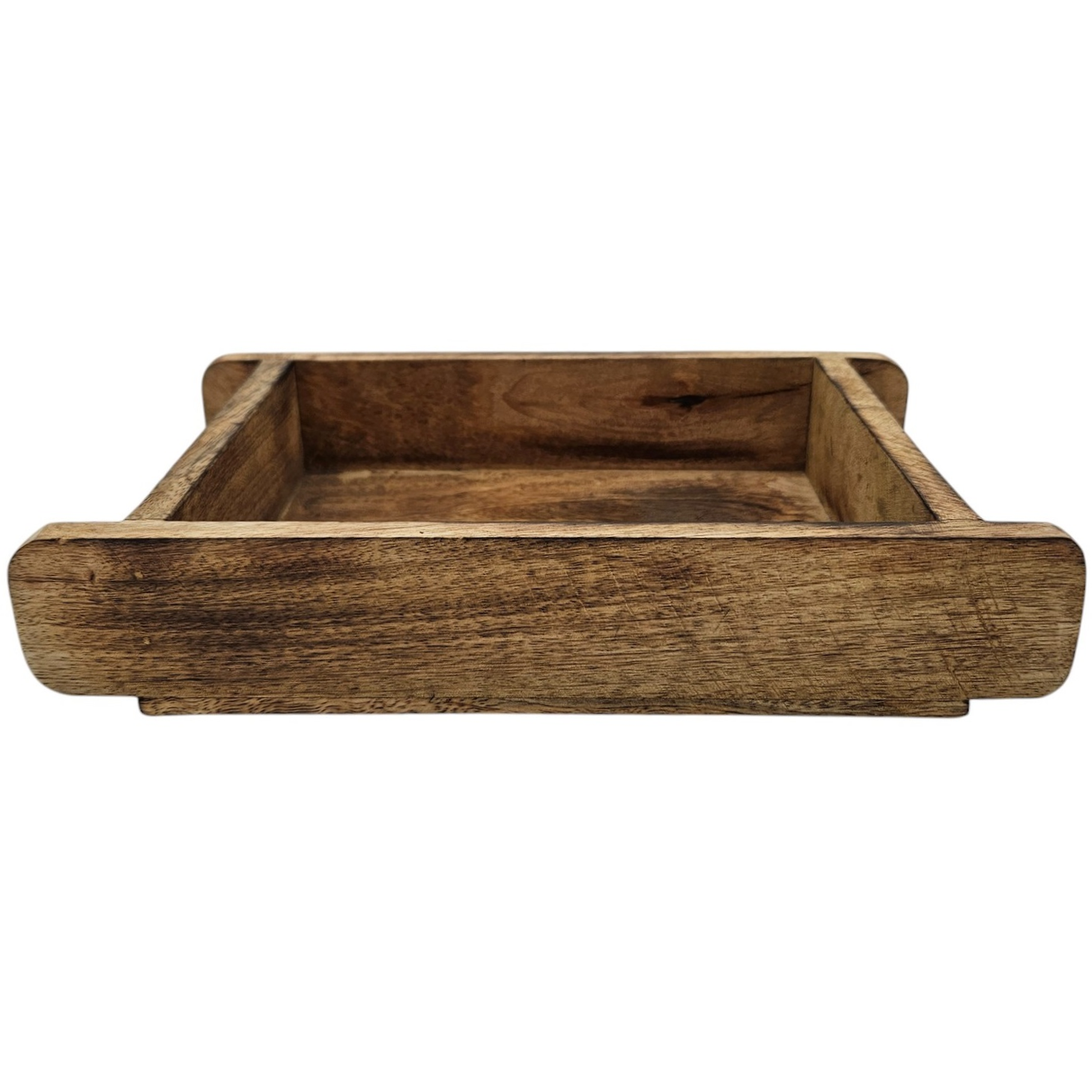 Wooden box brick shape mango wood brick strip shape box country house wooden box small 26x16cm