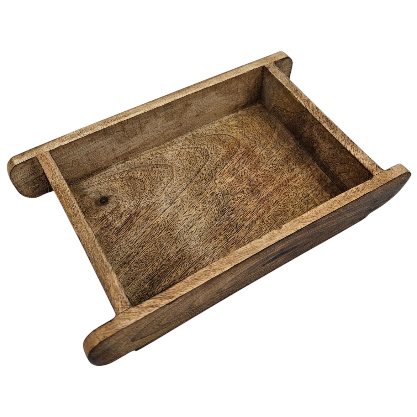 Wooden box brick shape mango wood brick strip shape box country house wooden box small 26x16cm