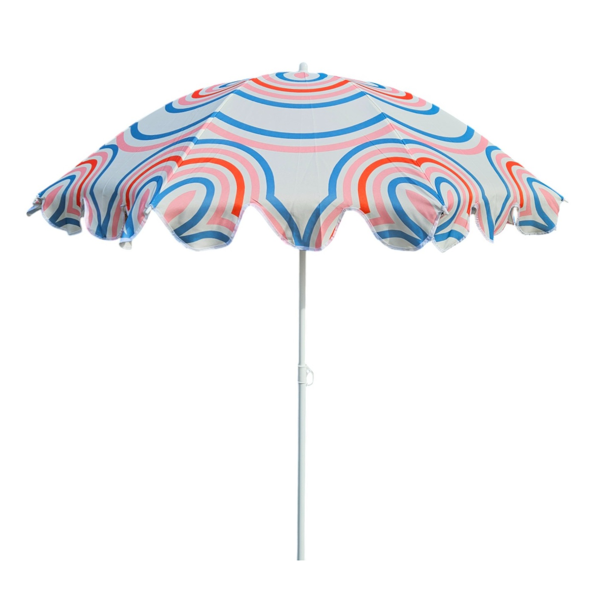 Parasol beach umbrella UV 30+ balcony umbrella green blue circles stripes