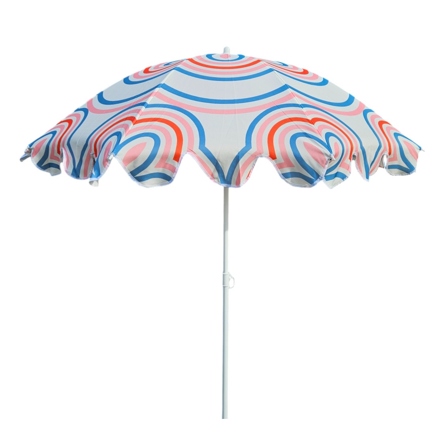 Parasol beach umbrella UV 30+ balcony umbrella green blue circles stripes