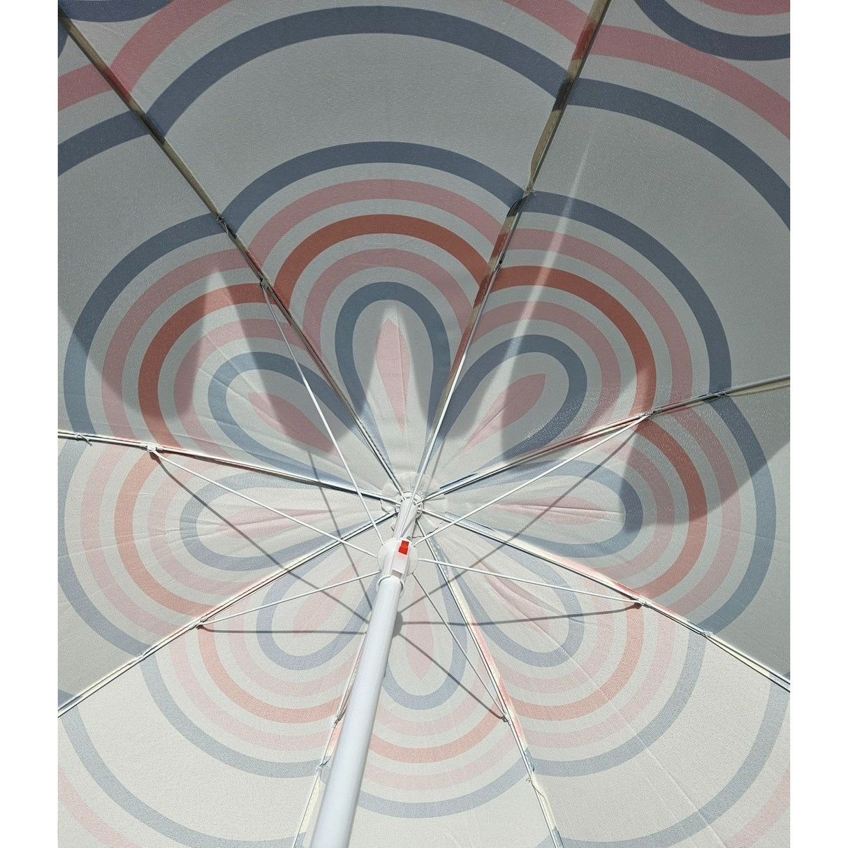 Parasol beach umbrella UV 30+ balcony umbrella green blue circles stripes