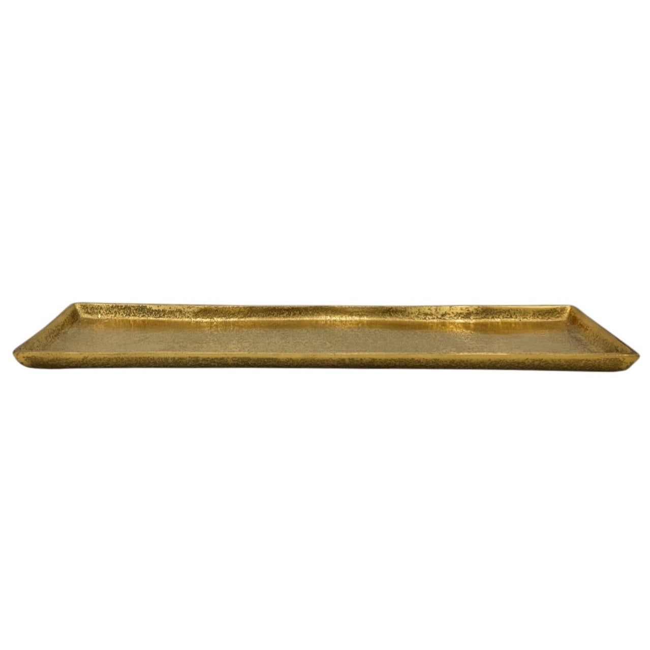 Tray decoration metal 44x13 cm gold candle tray decorative tray decorative bowl rectangular