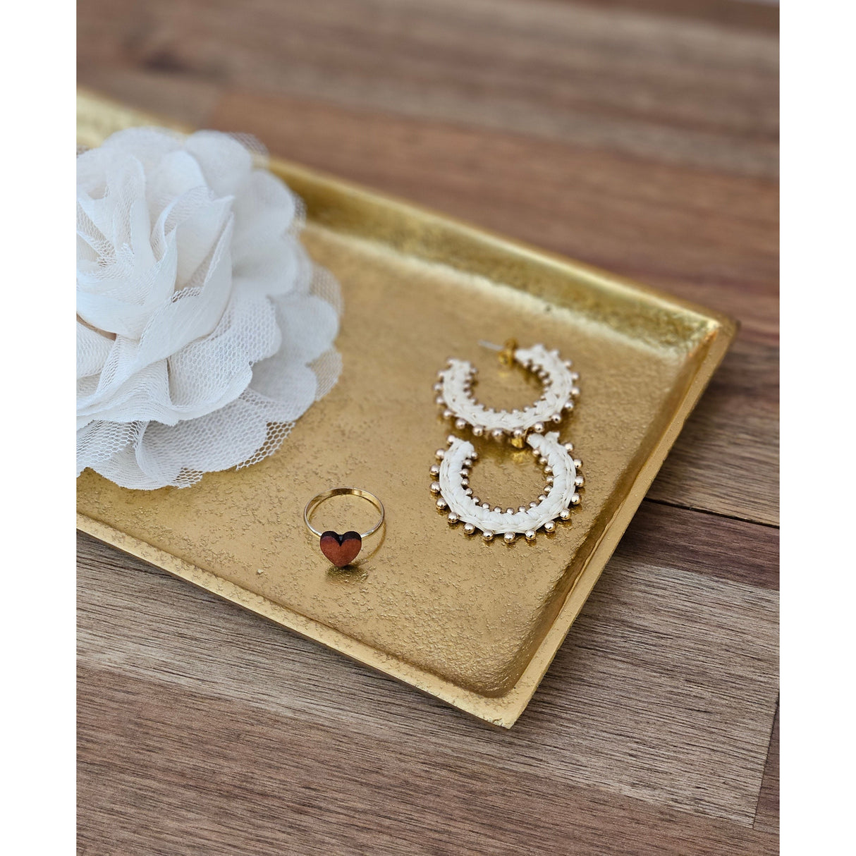 Tray decoration metal 44x13 cm gold candle tray decorative tray decorative bowl rectangular