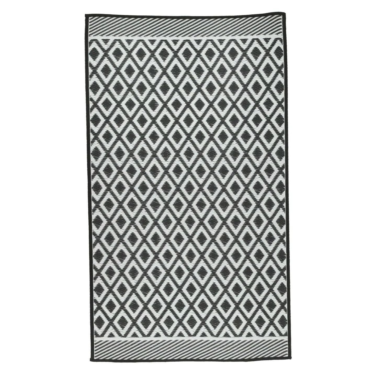 Outdoor carpet balcony carpet outside balcony terrace 150x90 cm black