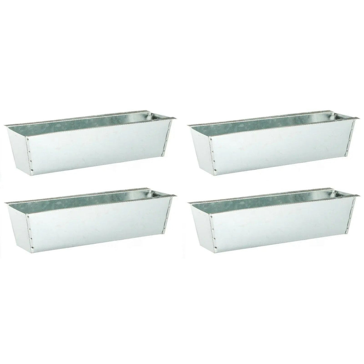 Plant boxes for pallets, pallet planter, pallet bed, flower box, zinc, 4 pieces