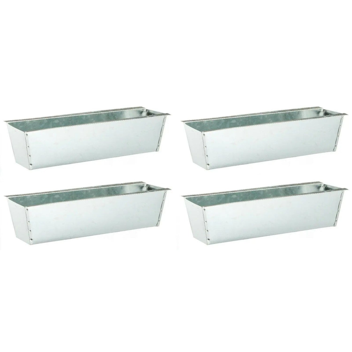 Plant boxes for pallets, pallet planter, pallet bed, flower box, zinc, 4 pieces