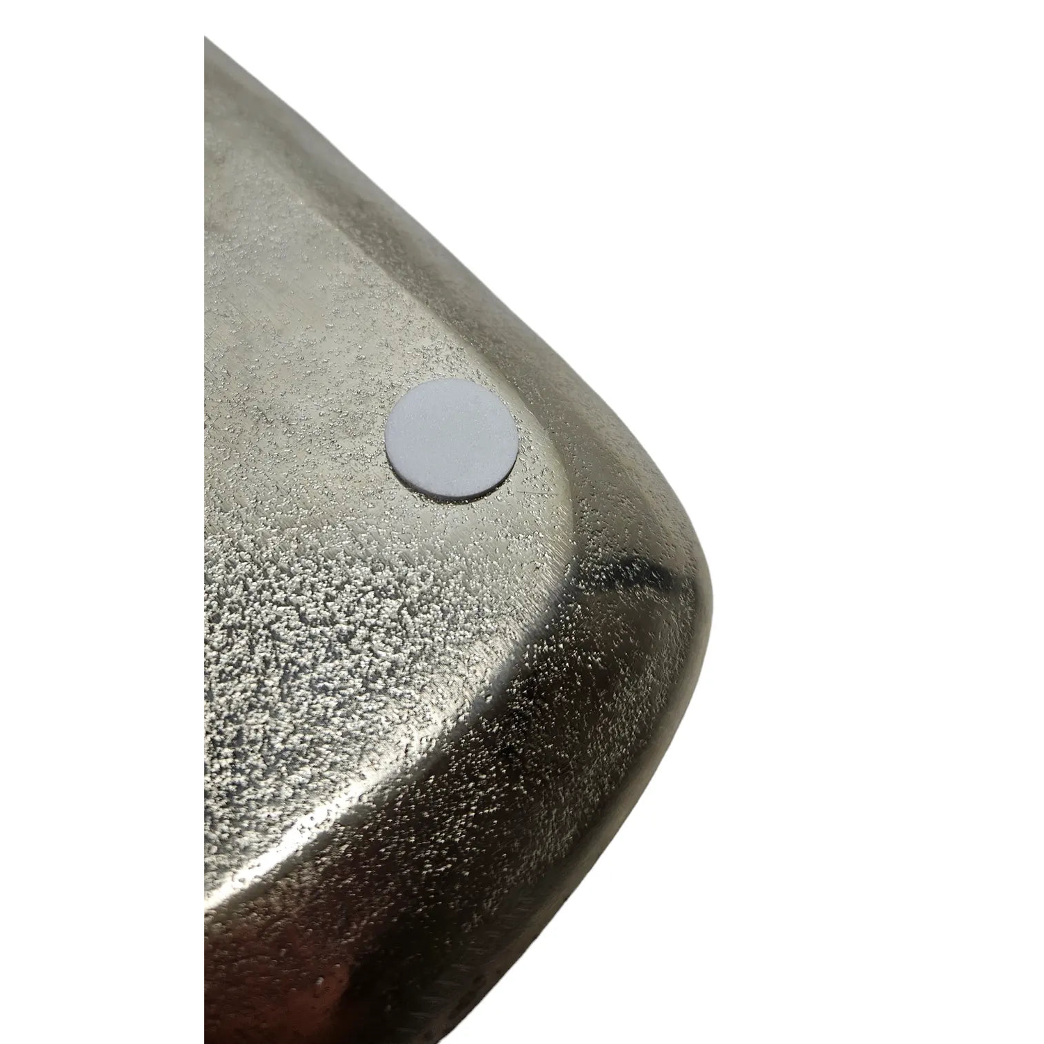 Decorative plate metal silver decorative bowl metal plate decorative bowl plate 20 x 18 cm