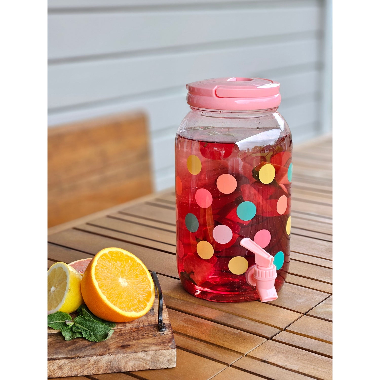 Juice dispenser drinks dispenser with tap 3.75 liters plastic water dispenser