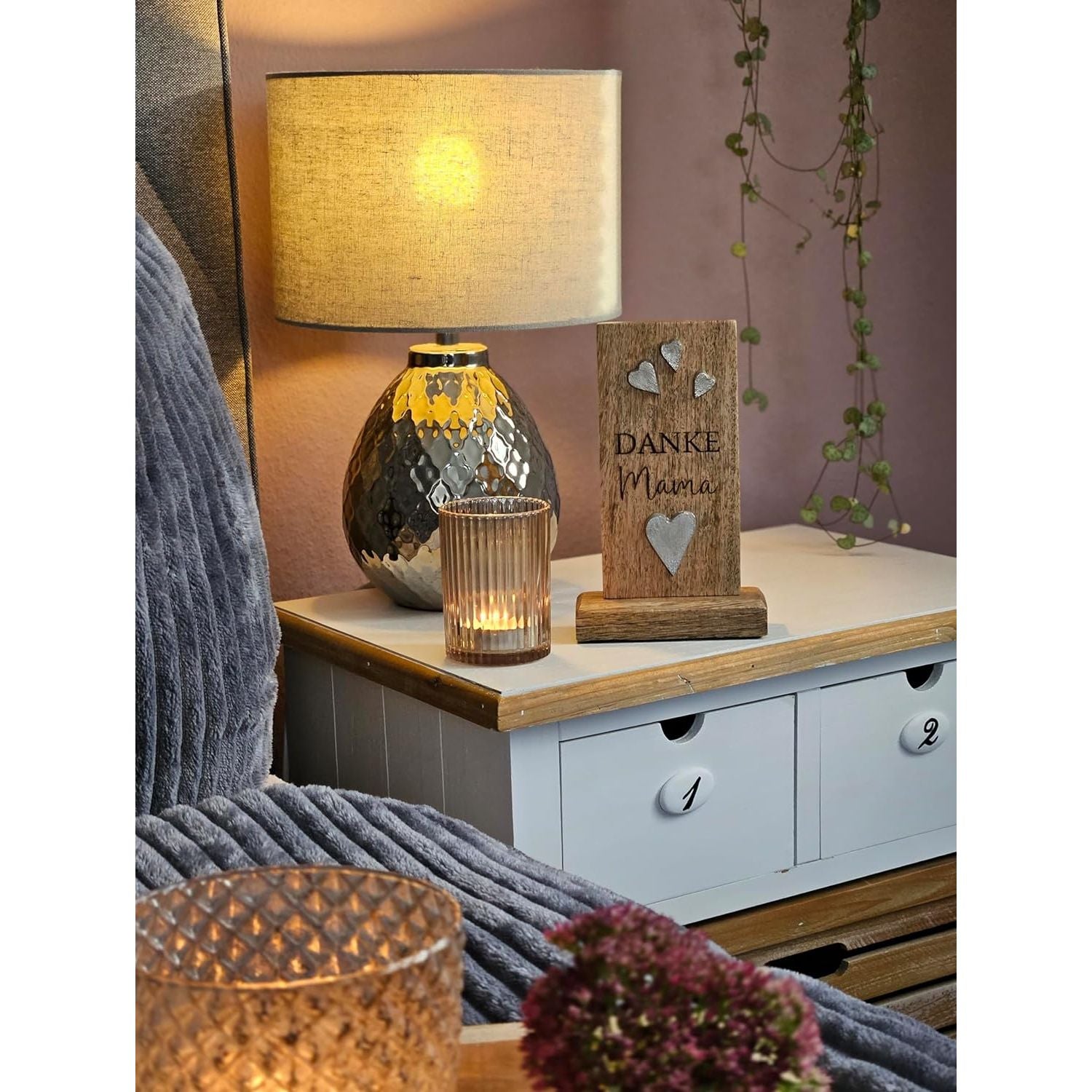 Wooden sign MAMA wooden plaque gift Mother's Day mother sign mango wood height 20 cm