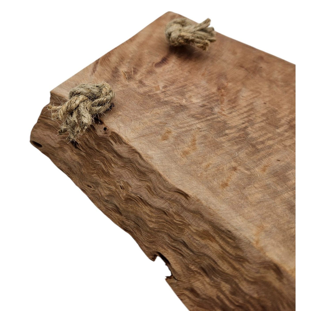 Serving tray wooden serving board sideboard plate tray brown 50 cm long