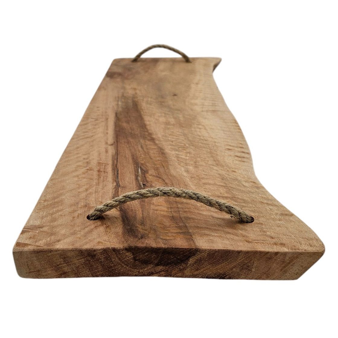 Serving tray wooden serving board sideboard plate tray brown 50 cm long