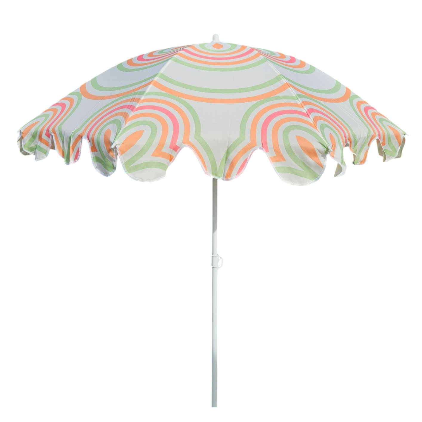 Parasol beach umbrella UV 30+ balcony umbrella green blue circles stripes