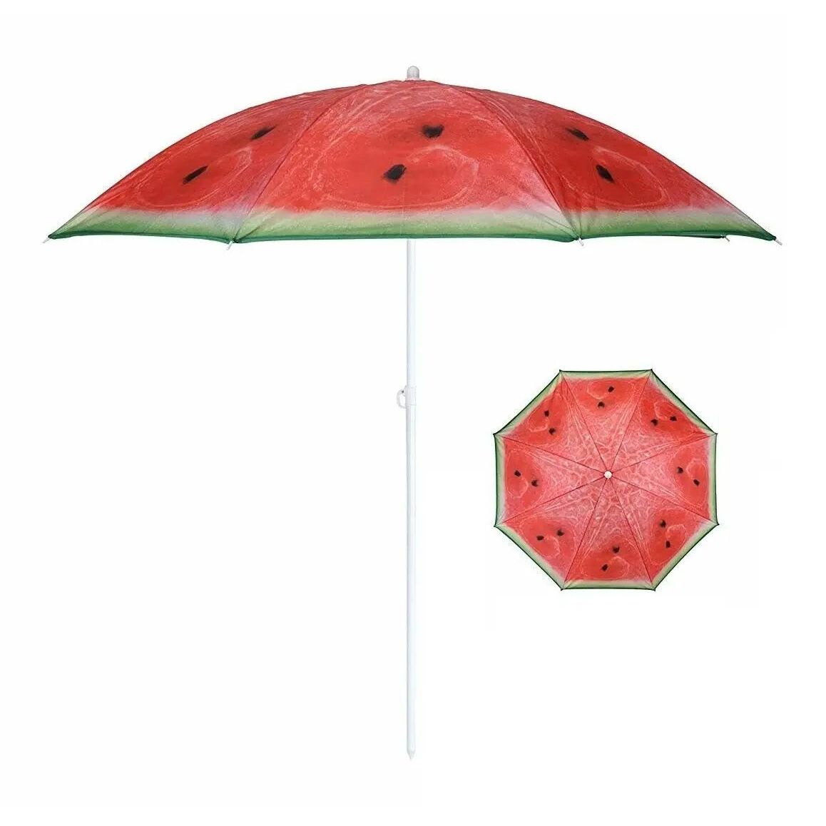 Parasol Ø 150 cm beach umbrella foldable umbrella balcony umbrella garden umbrella melon