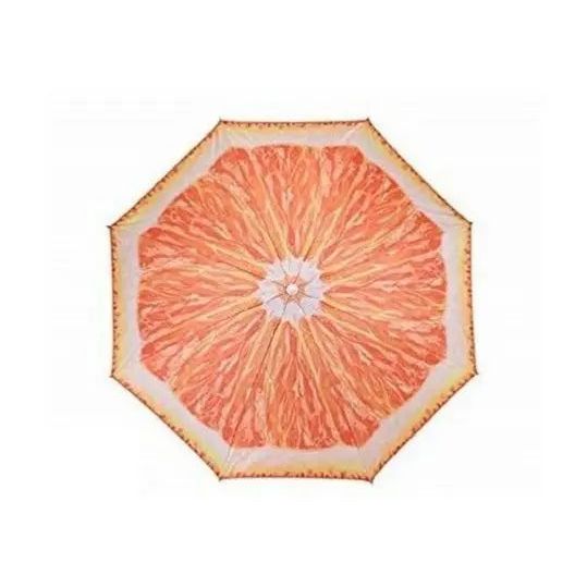 Parasol Ø 150 cm beach umbrella foldable umbrella balcony umbrella garden umbrella orange