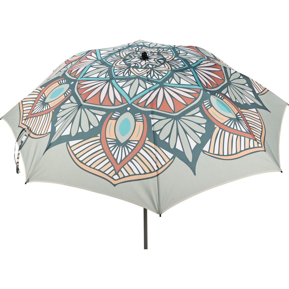 Parasol beach umbrella Marrakech grey UV 50+ foldable 180 cm including protective cover