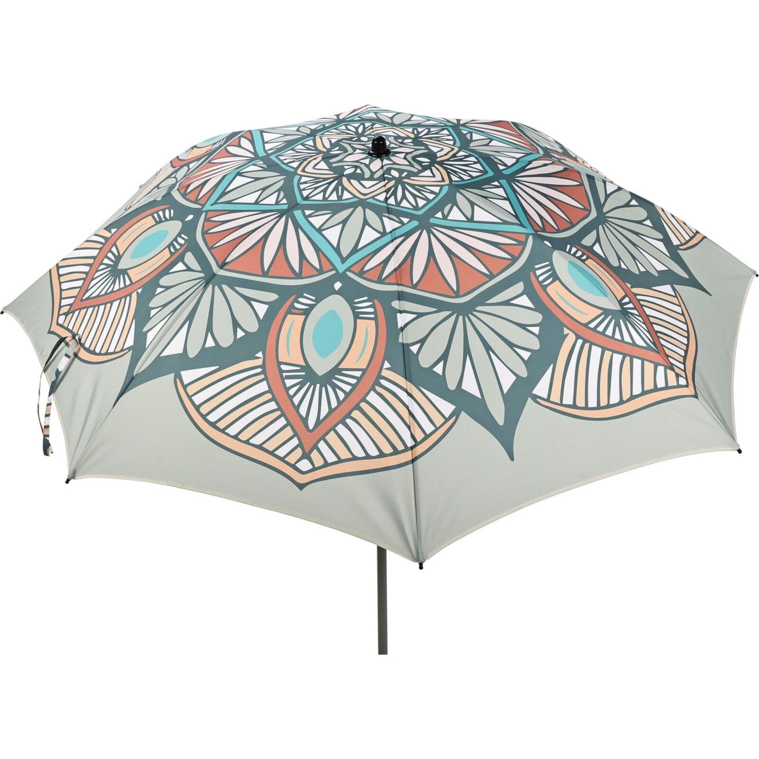 Parasol beach umbrella Marrakech grey UV 50+ foldable 180 cm including protective cover