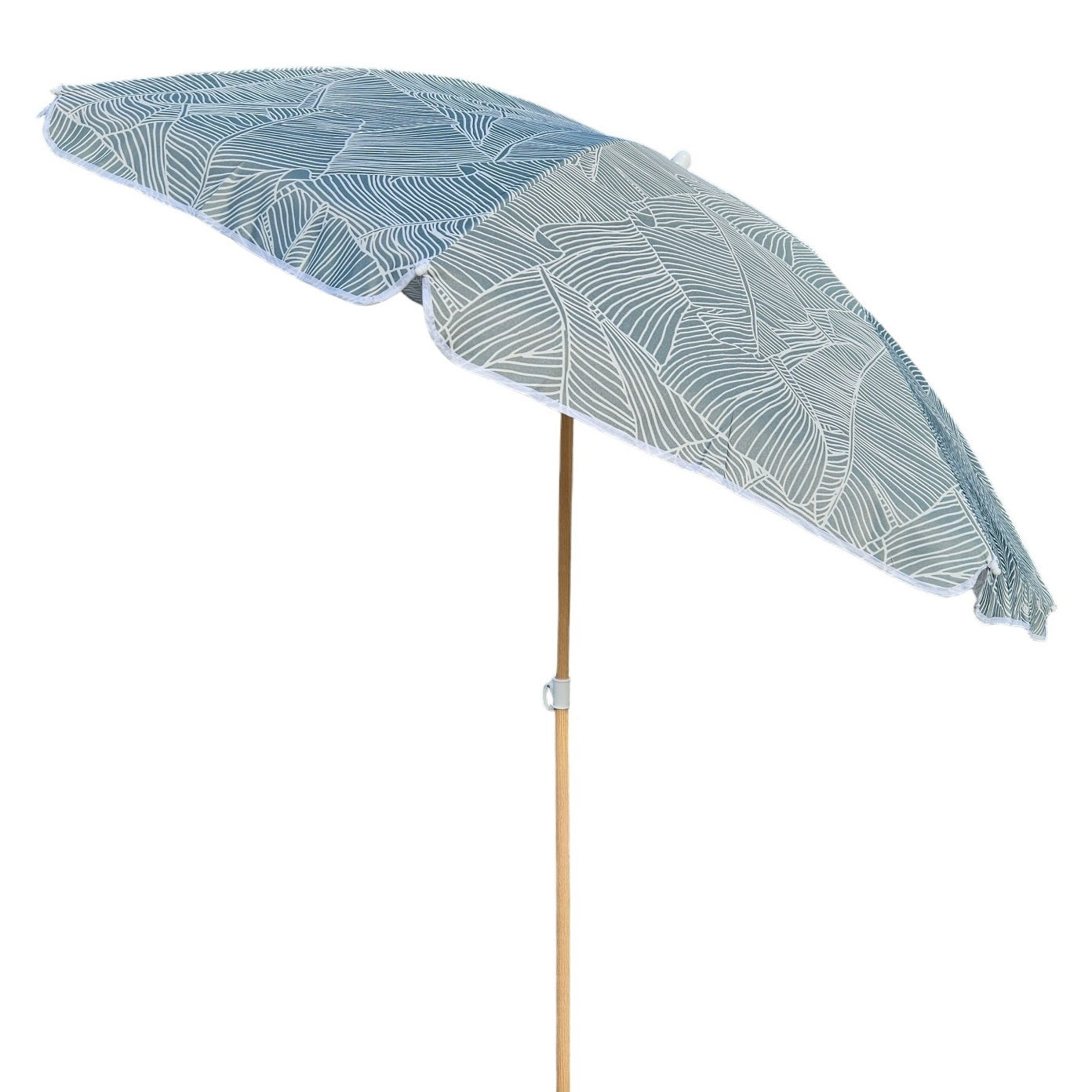 Parasol beach umbrella balcony umbrella green cream brown 160 cm UV protection 30+