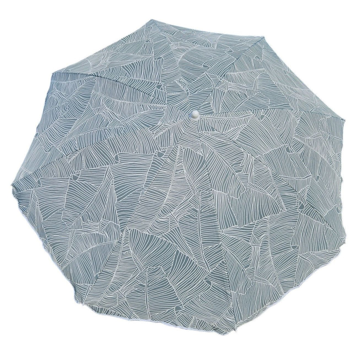 Parasol beach umbrella balcony umbrella green cream brown 160 cm UV protection 30+