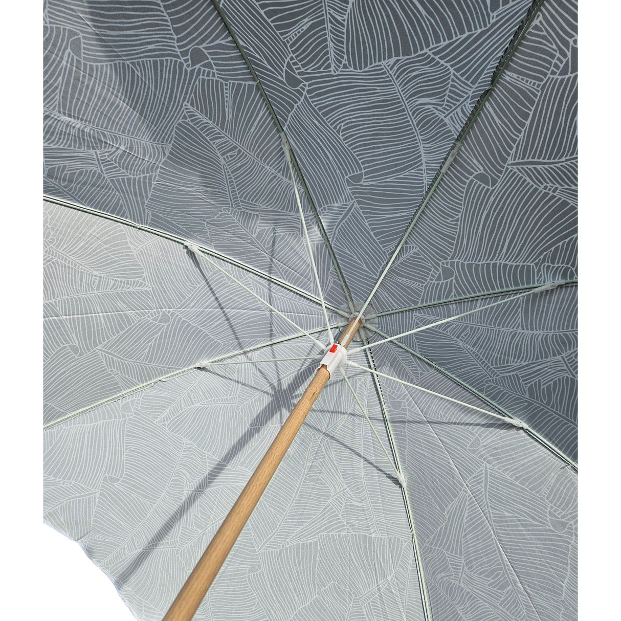 Parasol beach umbrella balcony umbrella green cream brown 160 cm UV protection 30+