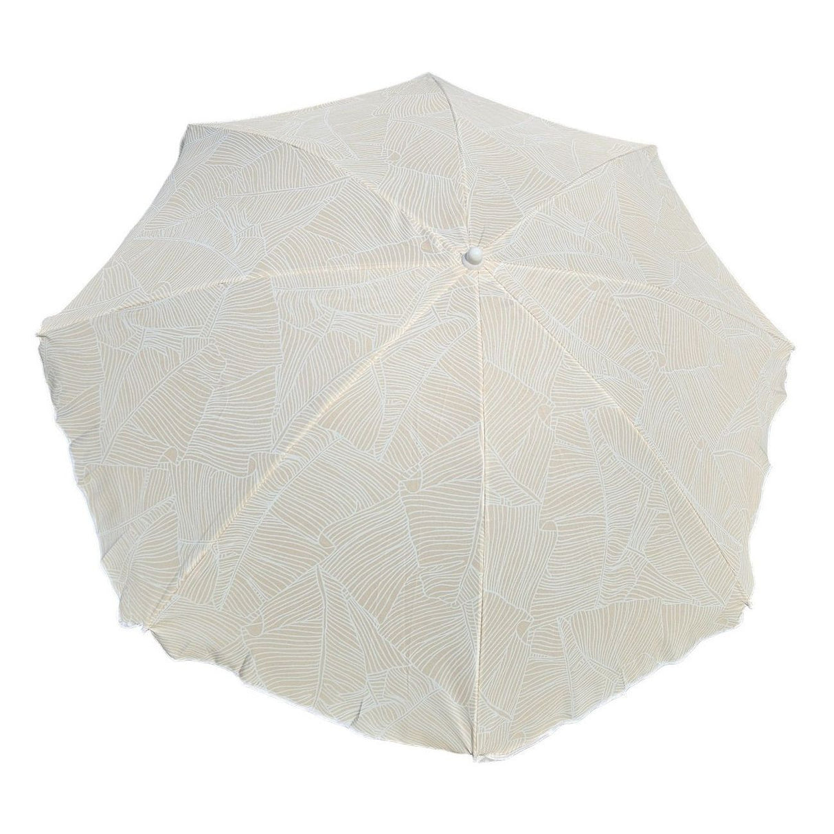 Parasol beach umbrella balcony umbrella green cream brown 160 cm UV protection 30+
