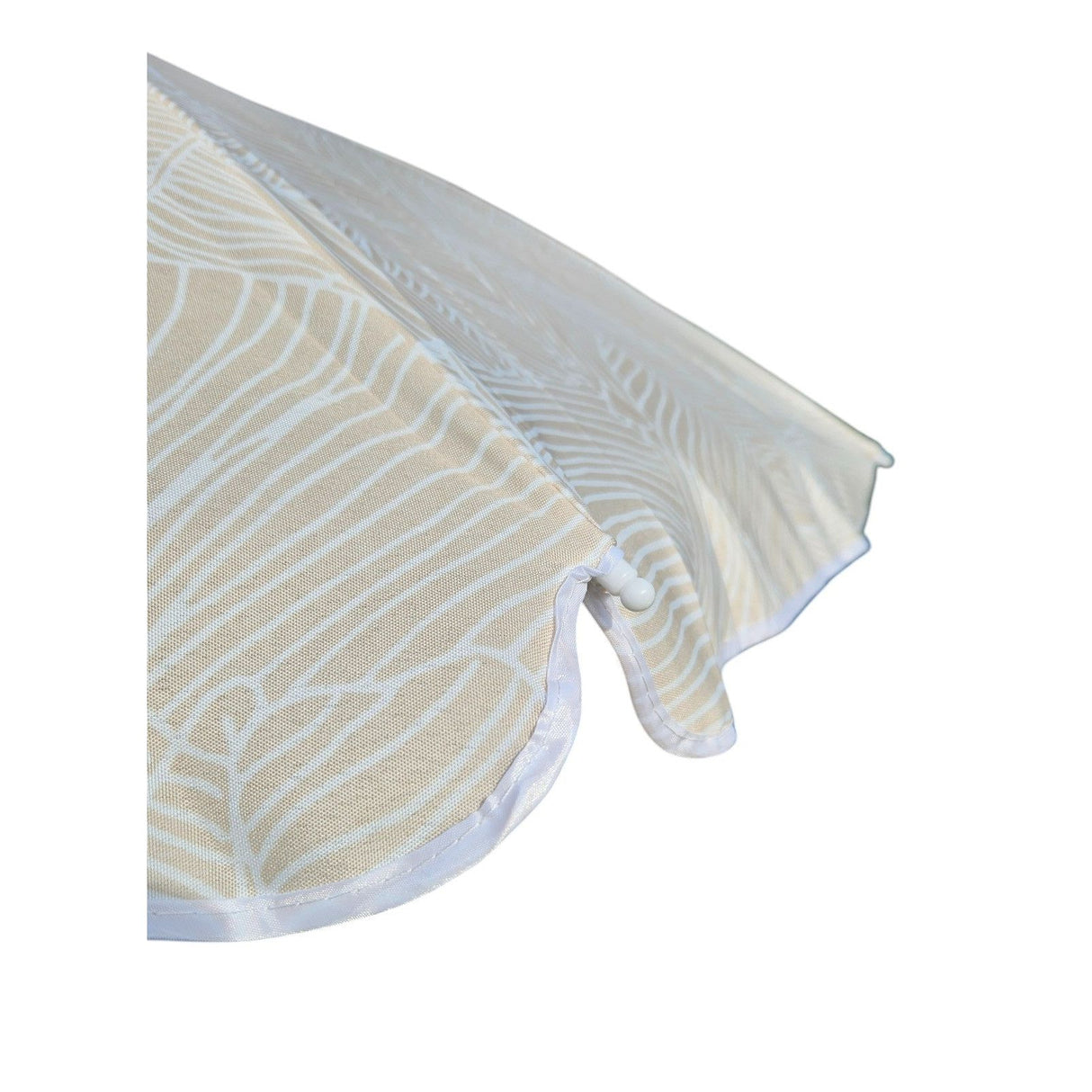 Parasol beach umbrella balcony umbrella green cream brown 160 cm UV protection 30+