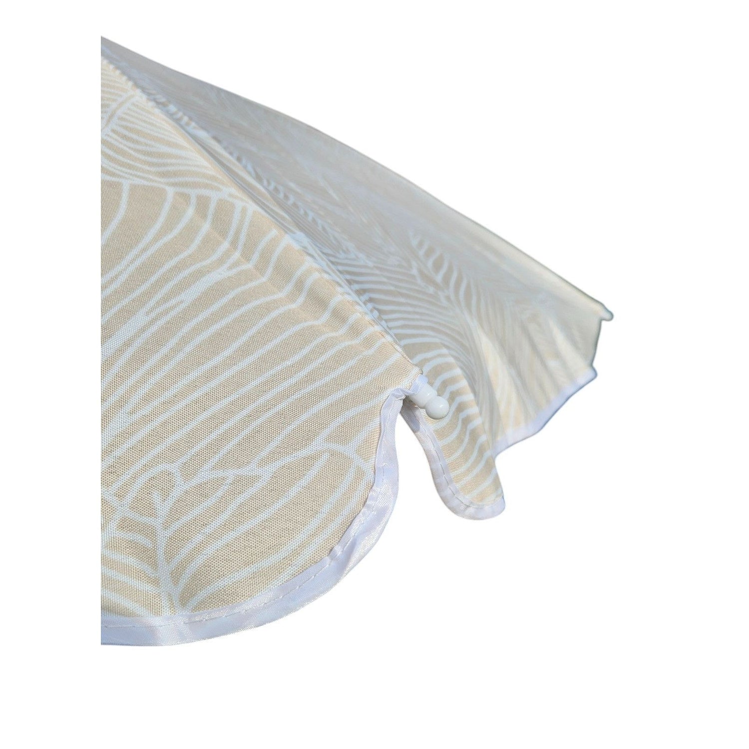 Parasol beach umbrella balcony umbrella green cream brown 160 cm UV protection 30+