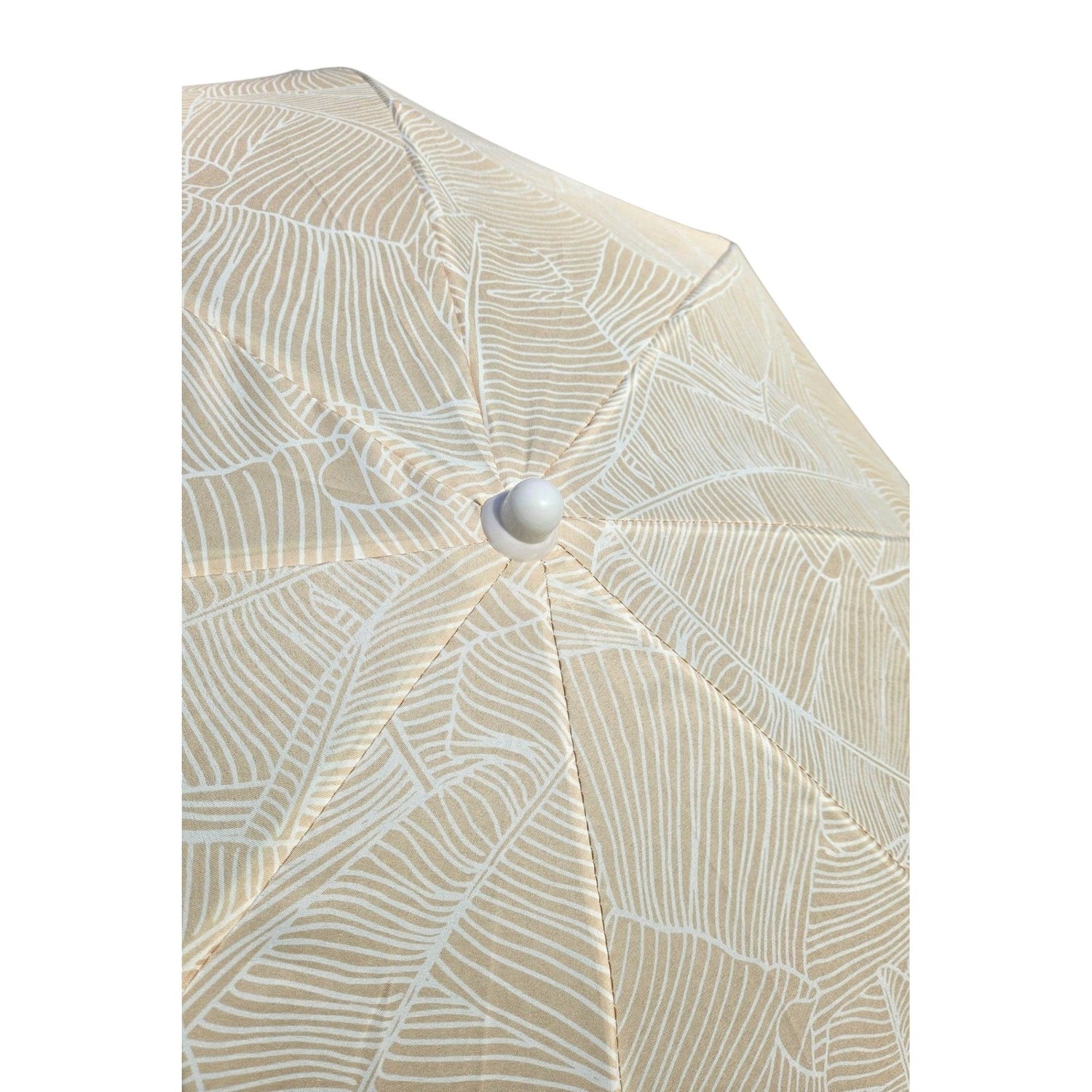 Parasol beach umbrella balcony umbrella green cream brown 160 cm UV protection 30+