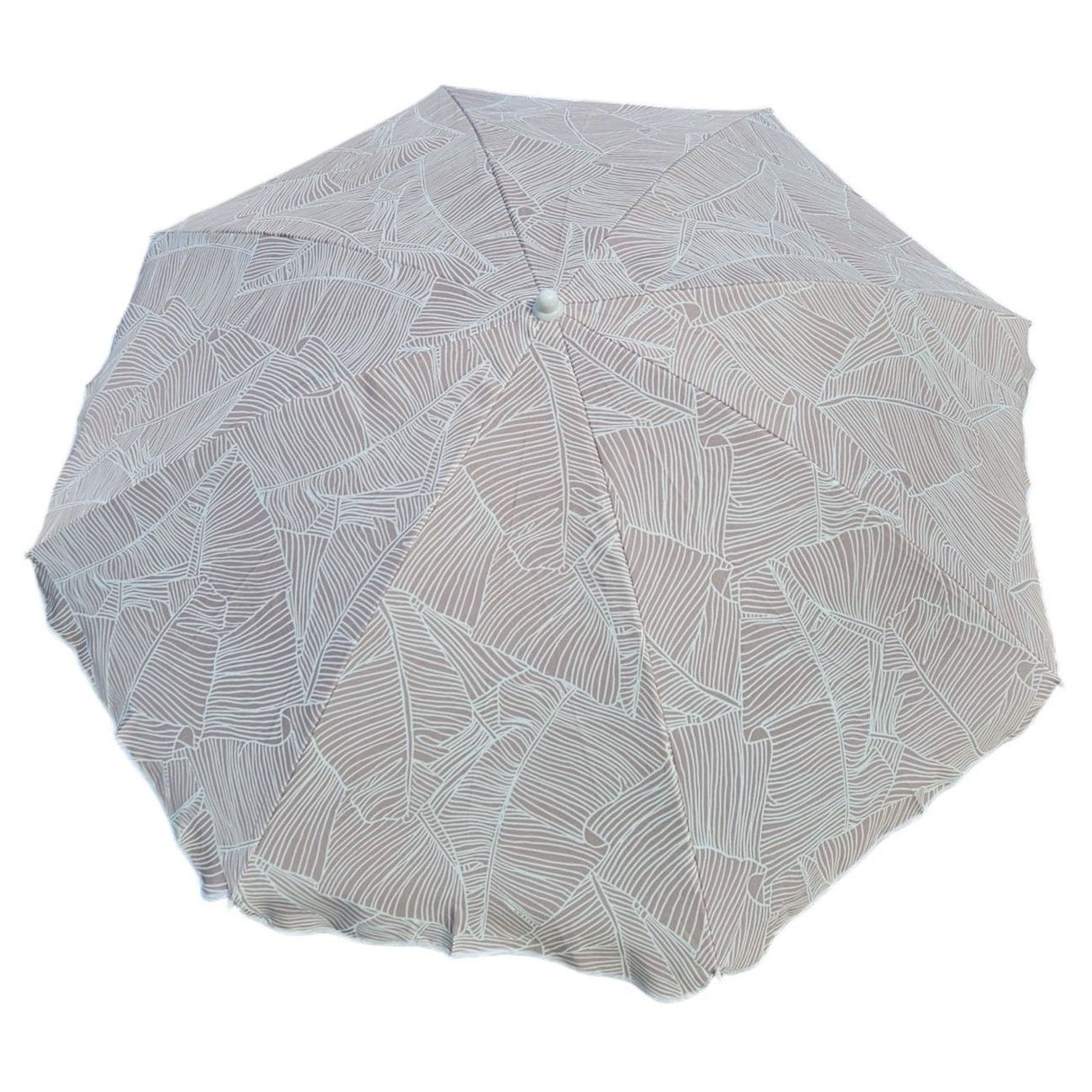 Parasol beach umbrella balcony umbrella green cream brown 160 cm UV protection 30+