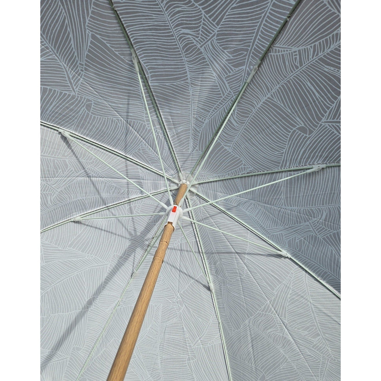 Parasol beach umbrella balcony umbrella green cream brown 160 cm UV protection 30+