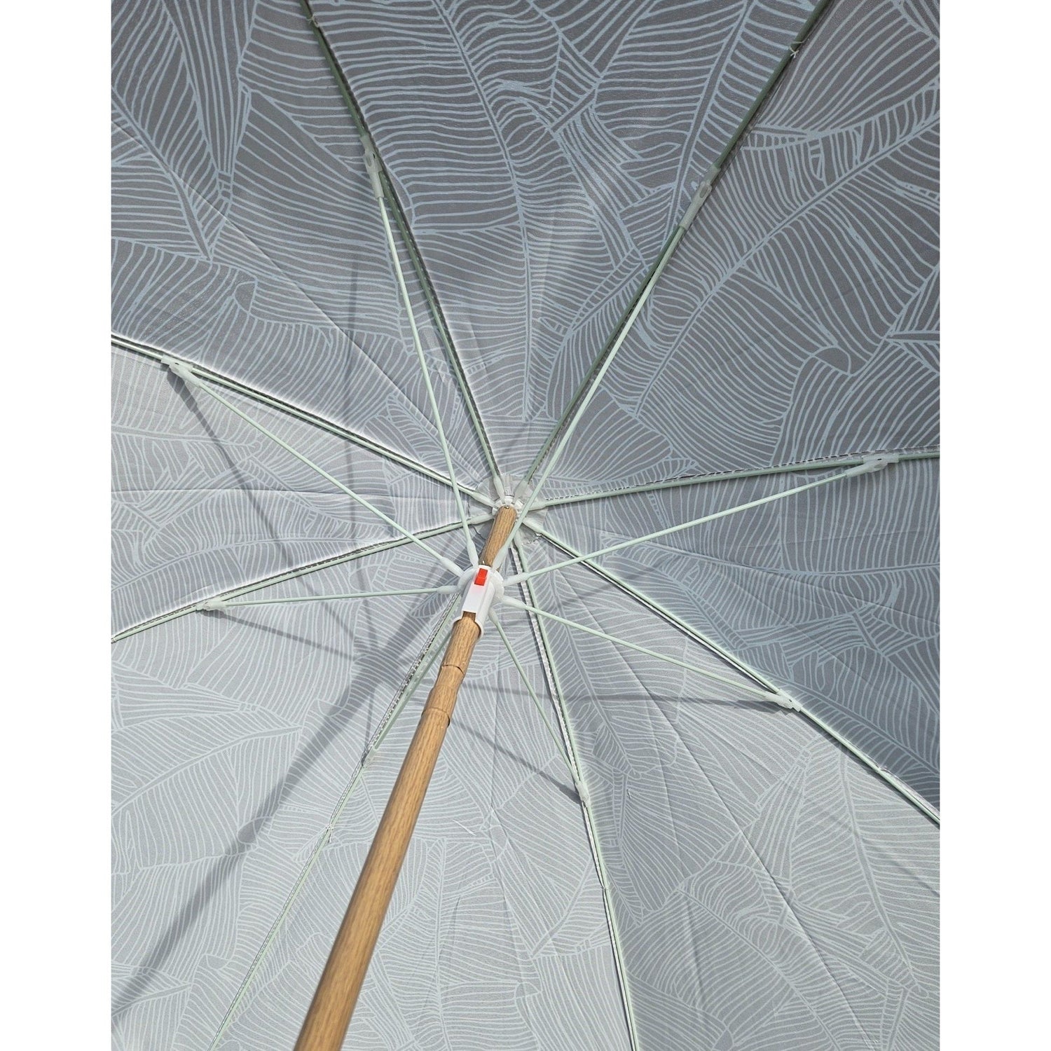 Parasol beach umbrella balcony umbrella green cream brown 160 cm UV protection 30+