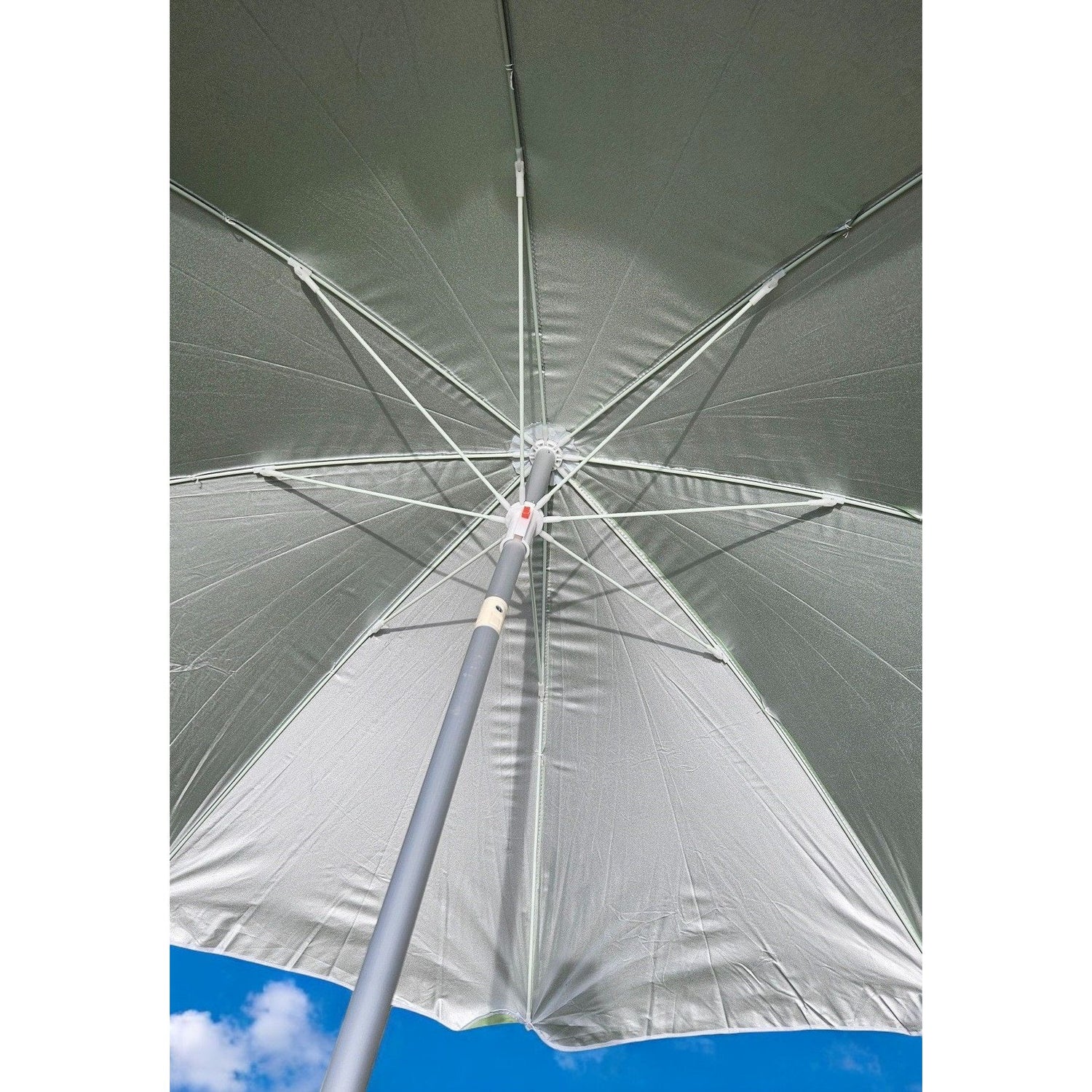 Parasol beach umbrella beach travel stable UV protection UPF 50+ green 170 cm