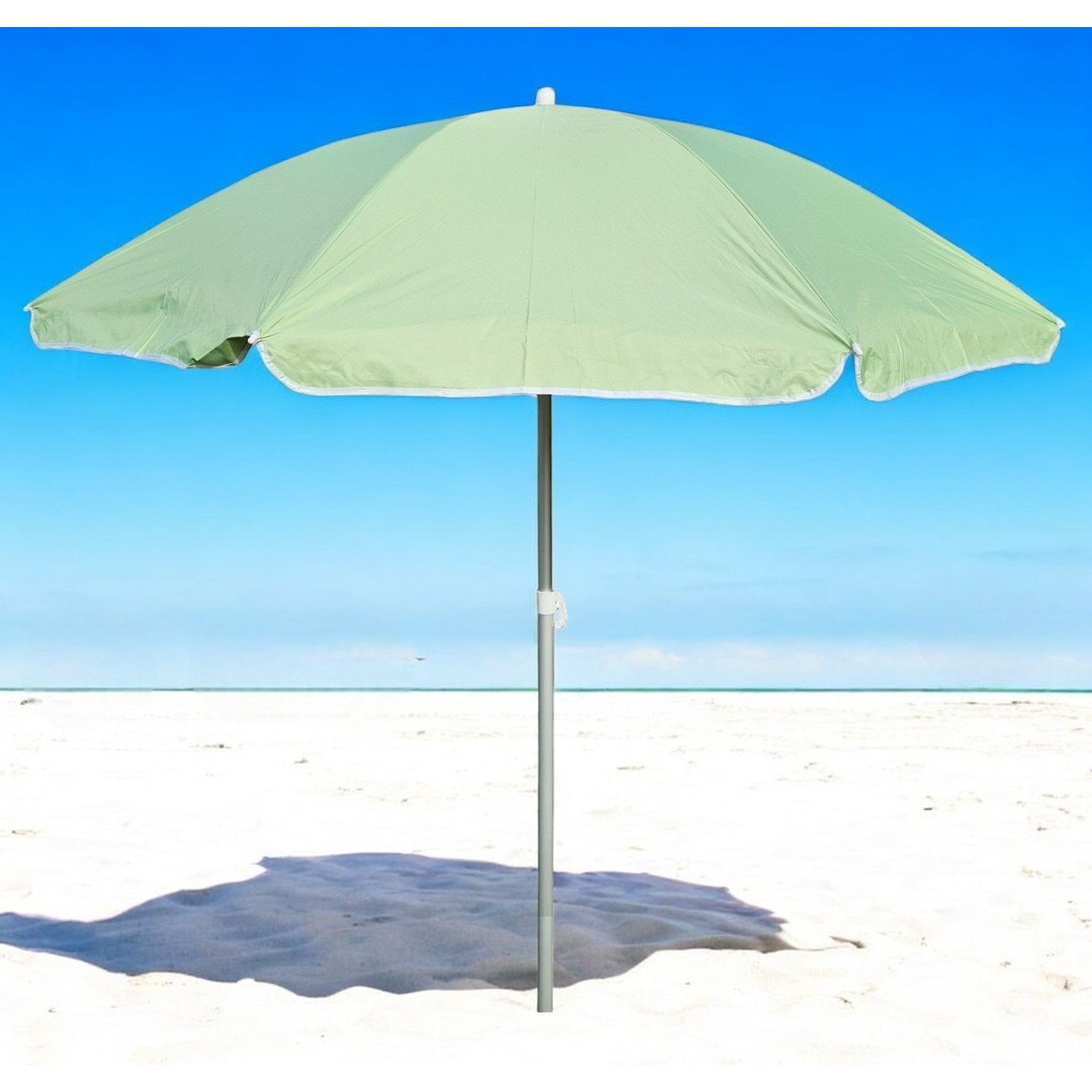 Parasol beach umbrella beach travel stable UV protection UPF 50+ green 170 cm