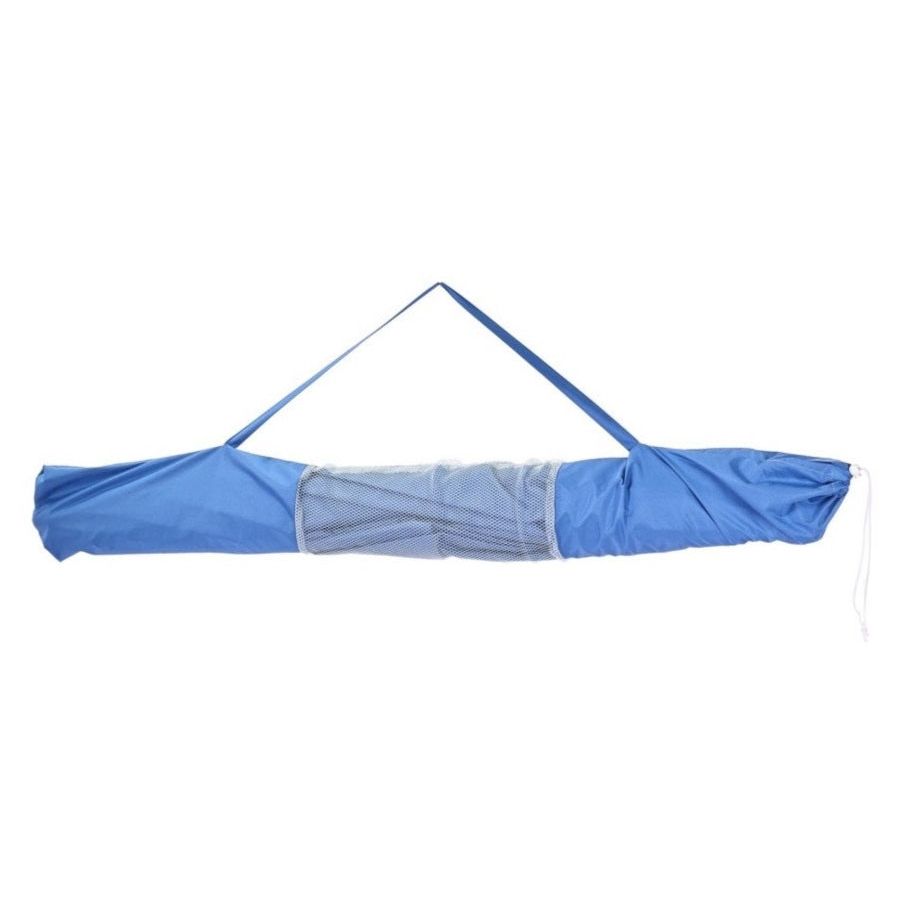 Parasol beach umbrella beach travel stable UV protection UPF 50+ blue 170 cm