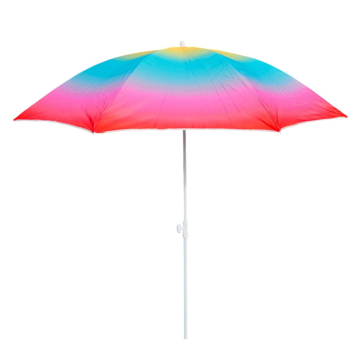 Parasol beach umbrella balcony umbrella UV protection 50+ yellow red 155 cm colorful